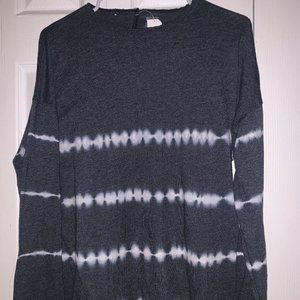 PINK long sleeve tie dye yoga shirt